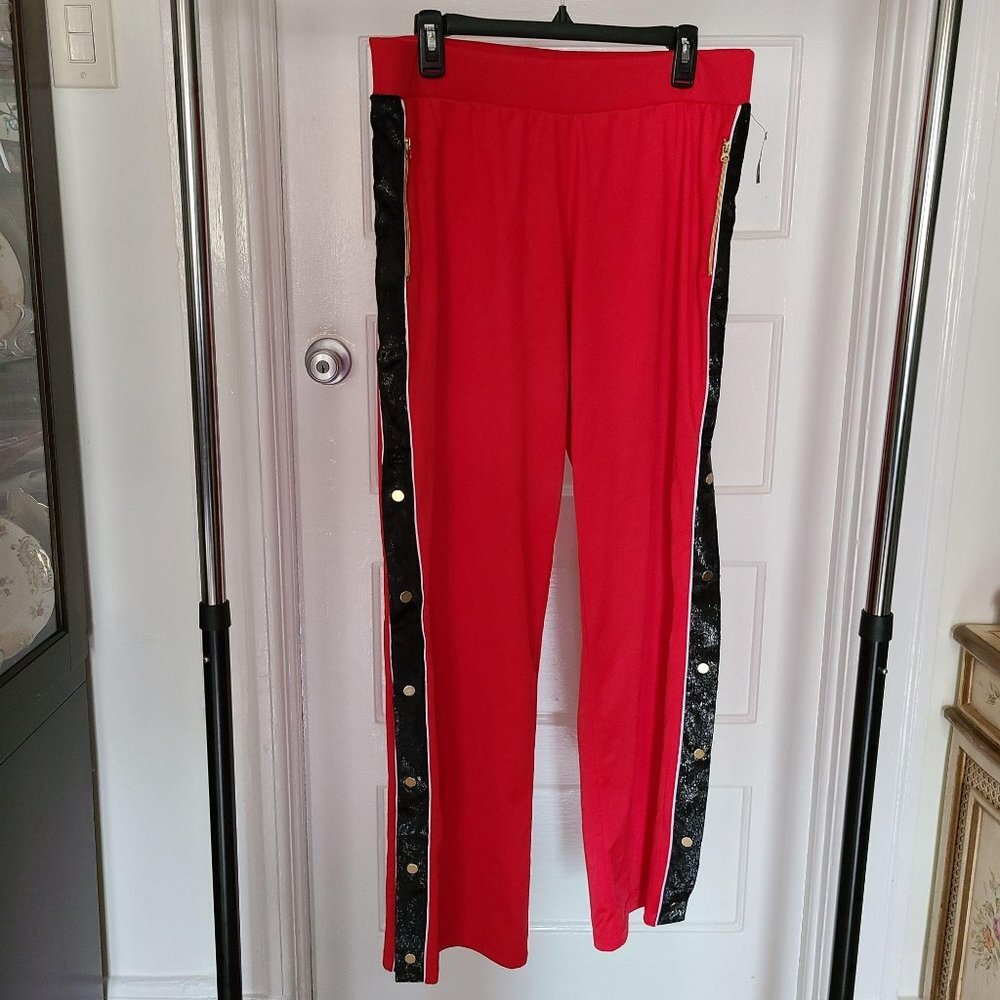 Victoria's Secret Women's Sport Sequin Side Panel Track Pants Size Large NWT